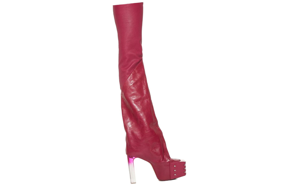 RICK OWENS/RO Over the knee Boots Women"s Pink
