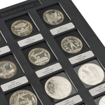 Albo Case (Альбо Кейс) на 4 кассеты (на 48 капсул). Без капсул. Синий Albo Numismatico