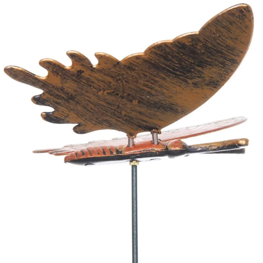 Фигура на спице «Волшебная бабочка» 60 см, Бронза