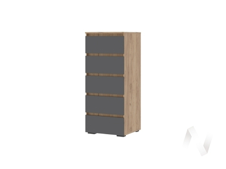 Комод 502 5 ящиков КМ 03 МС Хелен ЛДСП