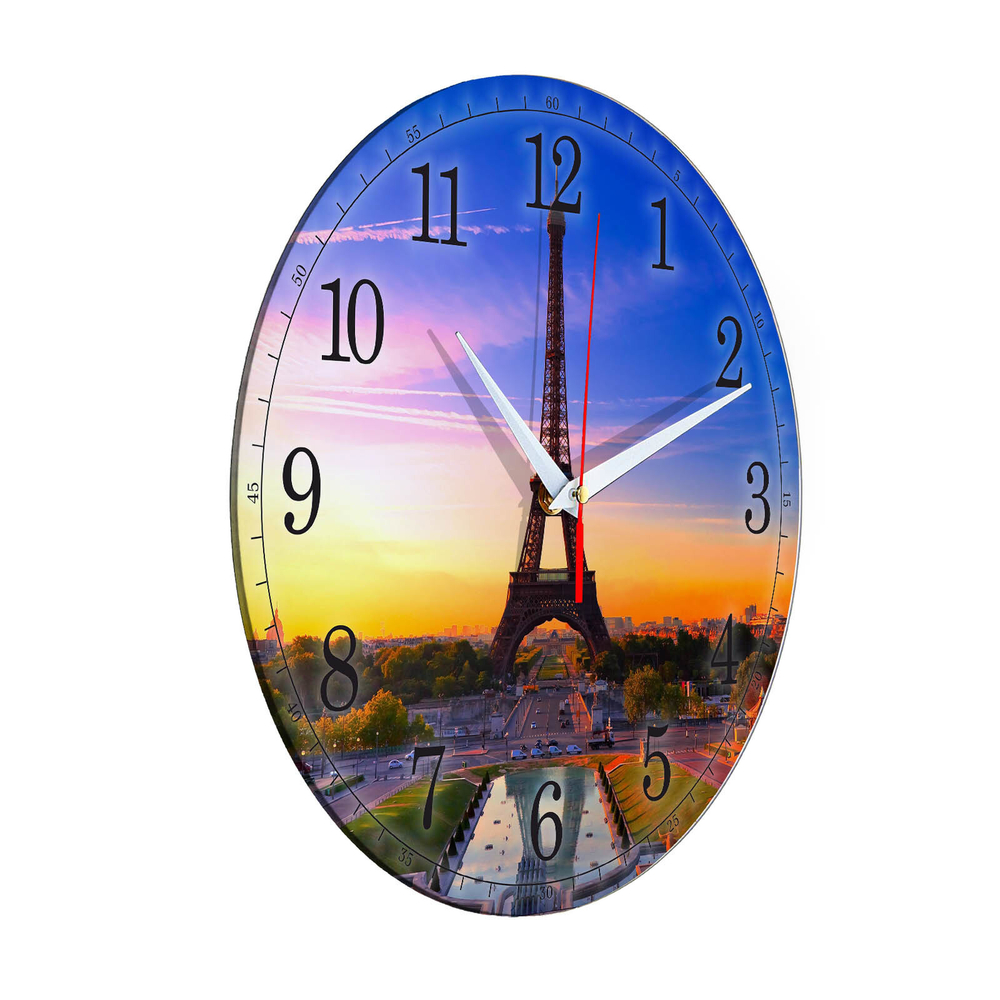 Часы настенные "Закат в Париже"