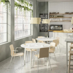 Стол для переговоров круглый - MITTZON IKEA /ИКЕА МИТТЗОН , 120х75 см, белый