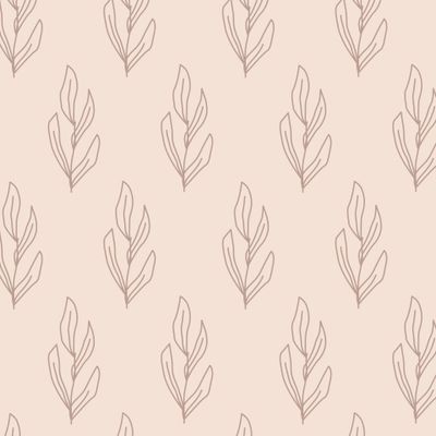 Ветки, листья, контур. Branches, leaves, line art