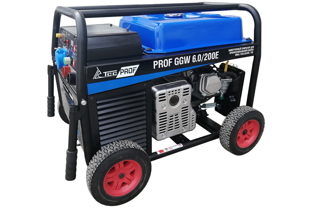 Бензиновый сварочный инверторный генератор TSS PROF GGW 6.0/200E (MMA/TIG/Cellulose)