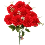 Искусственные цветы «Букет Гвоздик» 48см 10 цветков красный