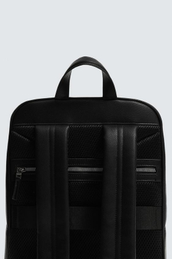 ZARA РЮКЗАК С ТЕКСТУРОЙ, ЧЕРНЫЙ