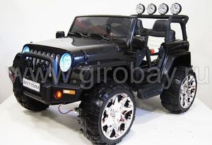 Детский электромобиль River Toys JEEP M777MM черный