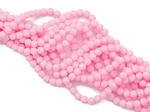 Нить бусин для украшений 4мм, "Майорка-Розовая" (имитация)