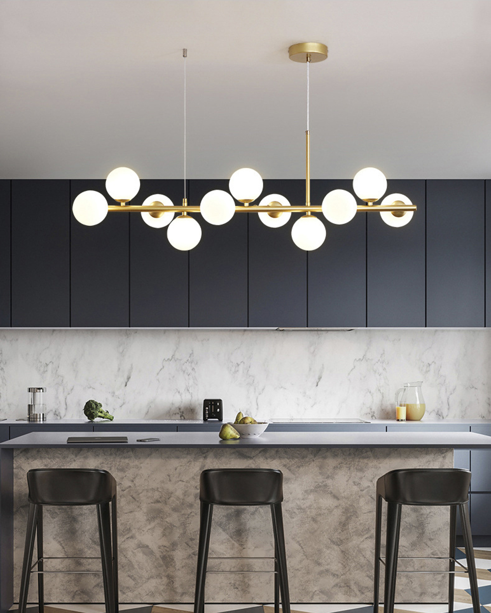 Pendant design lamp    (Black)Xietun