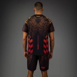 Футболка Venum Quetzal Fury Dry-Tech black/fury red/tangerine