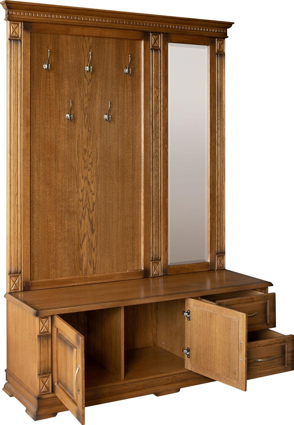 Тумба с вешалкой и зеркалом «Верди Классик» П3.0487.3.04