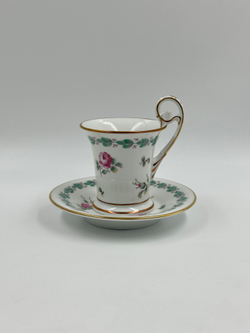 Кофейная пара с розами Richard Ginori