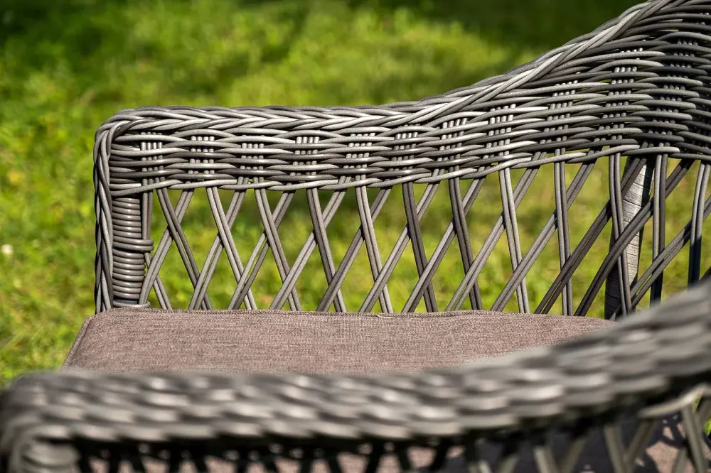 "Эспрессо–150 S" обеденная группа плетеная, цвет графит