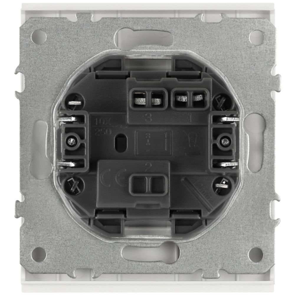 Кнопка ЭРА Arktik 16-1109-08 10АХ-250В белый матовый | Эра Arktik