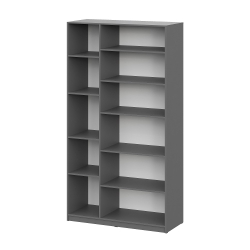 Шкаф распашной с наполнением (9 полок) ШК 5 (1200), Графит