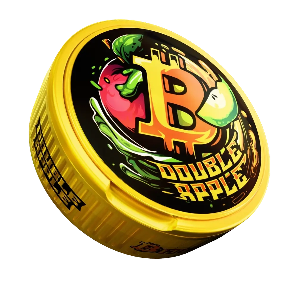 Снюс BITCOIN DOUBLE APPLE (200 МГ) - ДВОЙНОЕ ЯБЛОКО