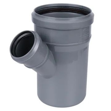Тройник Sinikon Standart 110x50 мм 45° серый для внутренней канализации (арт. 510031.R)