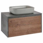 Тумба с раковиной Vincea Mesa 800 T.Oak + Beton