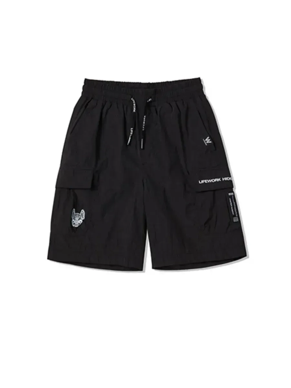 Шорты нейлоновые карго с карманами