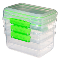 Набор контейнеров 3шт 1л Sistema Fresh зеленый