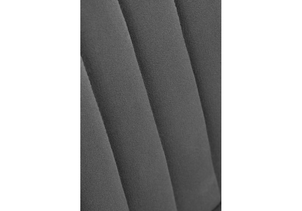 Полубарный стул Седа К крутящийся темно-серый / черный