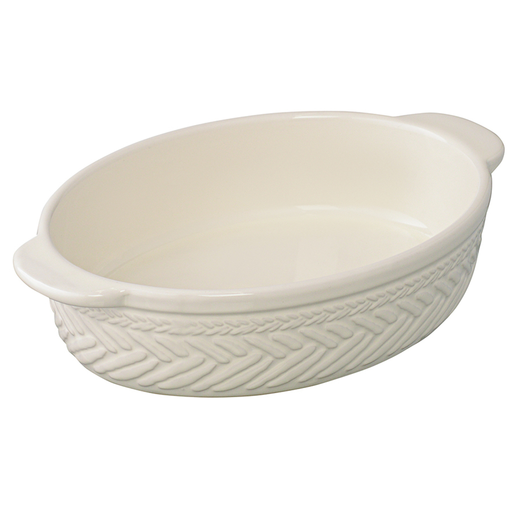 Блюдо для запекания country mill, 35,5х23,5 см, светло-бежевое