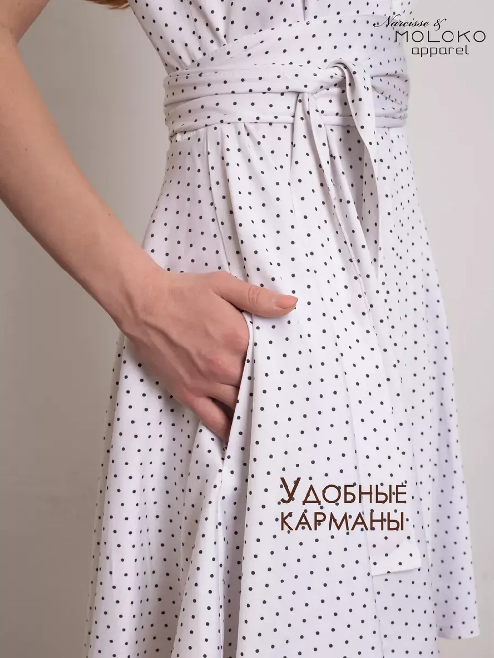 Комбинезон летний с шортами в горошек