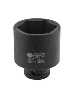 Головка ударная глубокая 51мм 3/4''6гр Forsage F-46510051