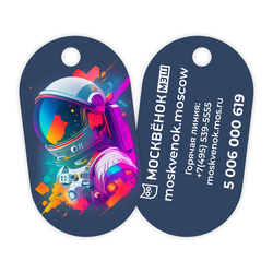 Брелок Москвёнок ART №9 (проход + питание)