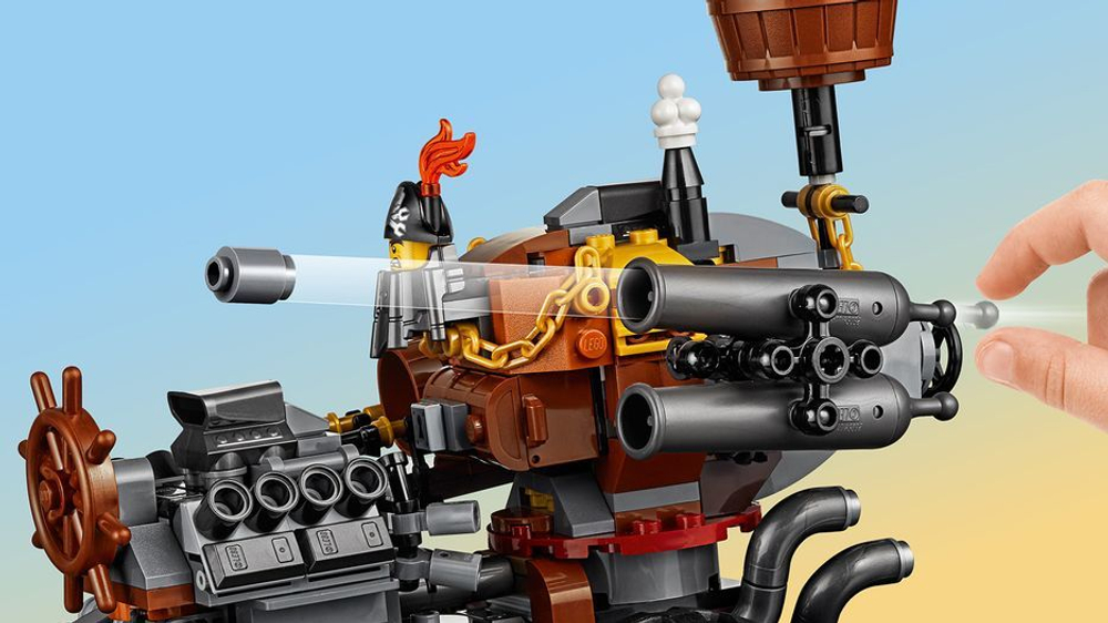 LEGO Movie 2: Хеви-метал мотоцикл Железной бороды 70834 — MetalBeard's Heavy Metal Motor Trike! — Лего Муви Фильм