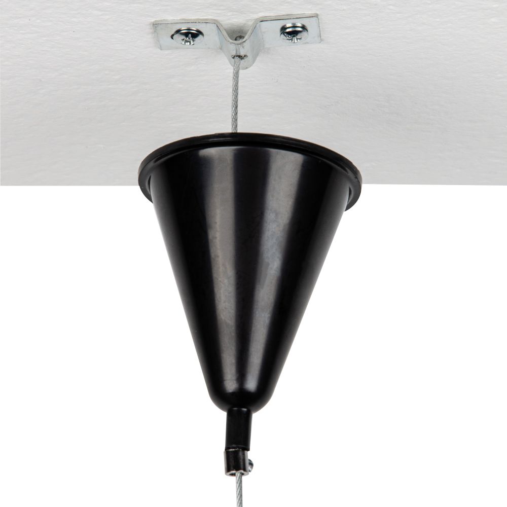 UFB-H41 BLACK 1 POLYBAG Набор для подвесного монтажа трехфазных шинопроводов. Цвет черный. TM Uniel.