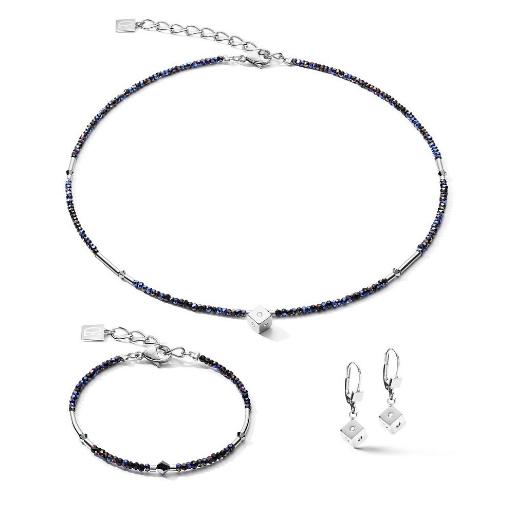 Браслет Coeur de Lion Midnight Blue-Silver 5080/30-0746 цвет синий, серебряный