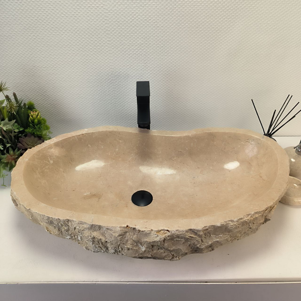 Раковина из мрамора Erozy Cream EM-62828 81*46*16 17