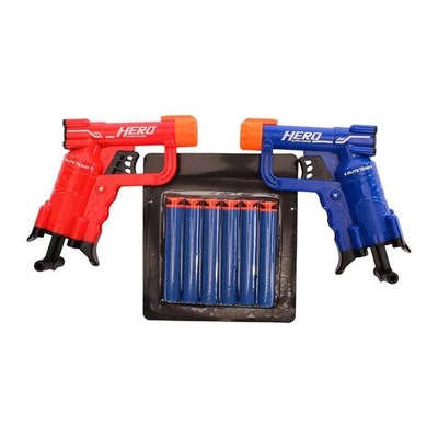 Пистолет 2шт с мягк.пулями, коробка JLX7220