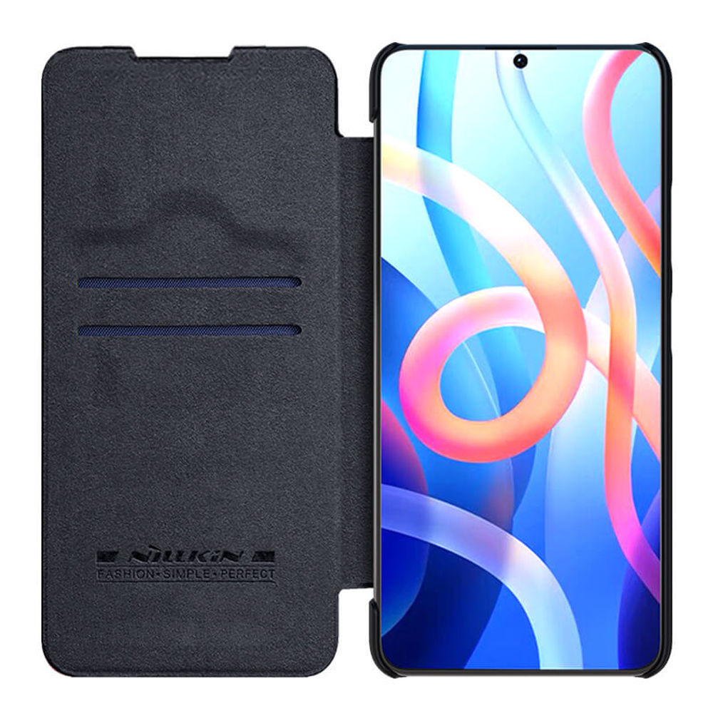 Кожаный чехол-книжка Nillkin Leather Qin для Xiaomi Poco M4 Pro 5G