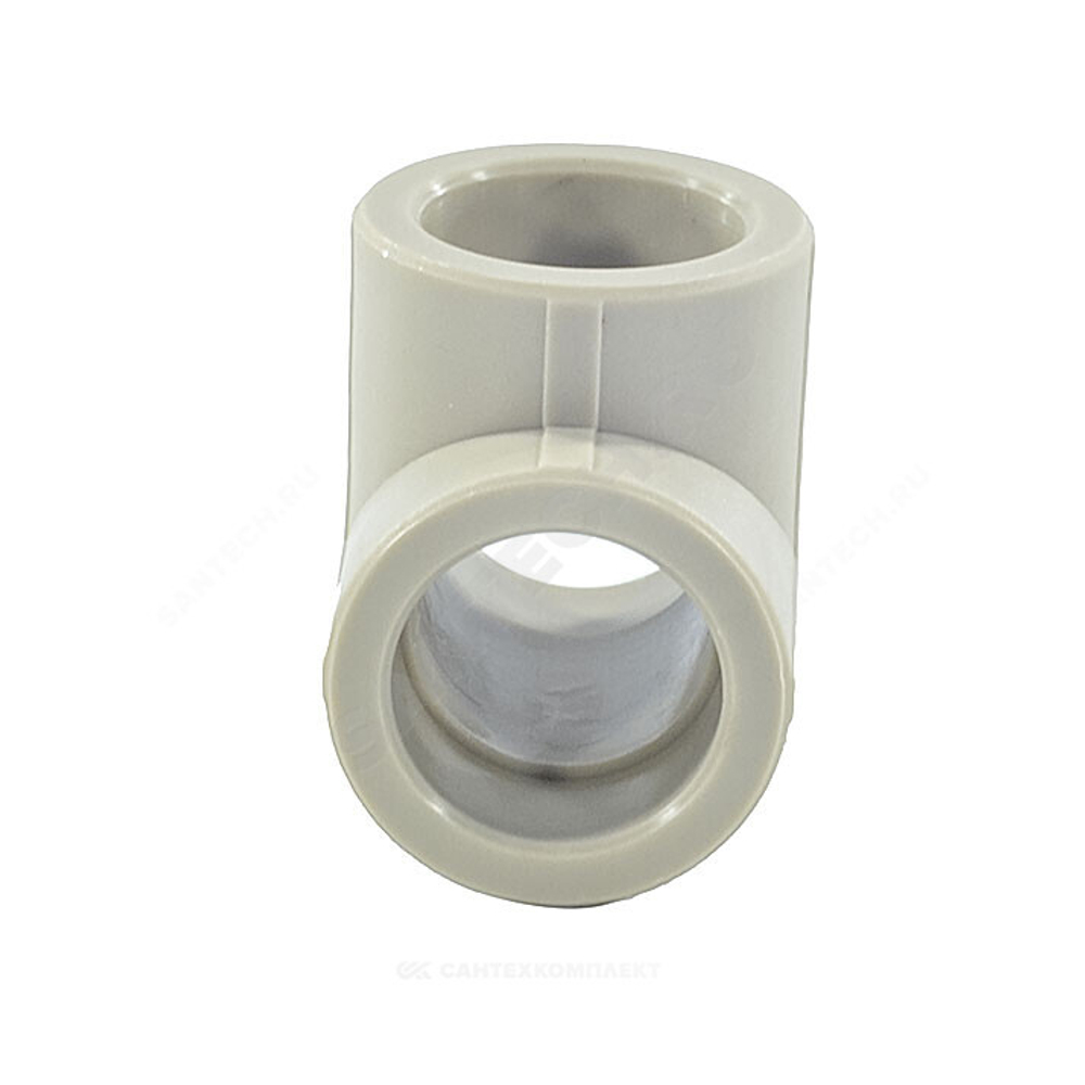 Тройник PP-R серый Дн 40 внутренняя пайка VALFEX 10111040Г