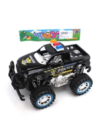 Машина инерц. "Джип полицейский" Цв. черный, пакет, в ассортименте