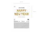 Шар-надпись "Happy New Year" (золото)