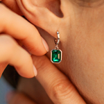 Серьги Fiore Luna EMERALD ACE29031-04