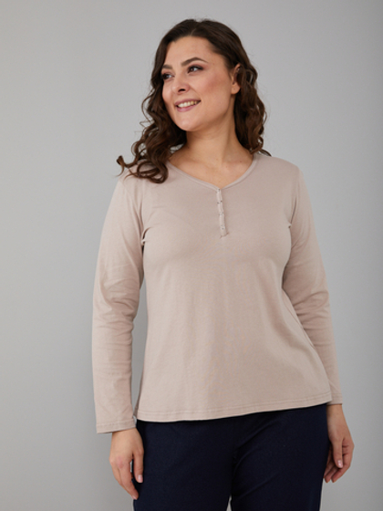 Лонгслив Л-004/бежевый