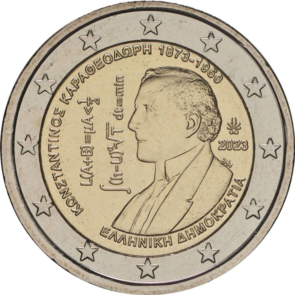 ГРЕЦИЯ, 2023, 2 ЕВРО [БИМЕТАЛЛ] [UNC]