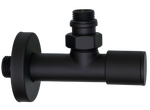 Кран для ПС УГЛОВОЙ 1/2ш х 1/2ш ДЛ. (ЧЕРНЫЙ) ViEiR  (30/1пар)