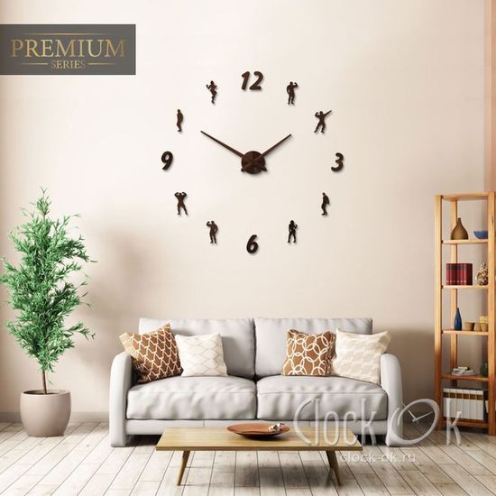 Настенные 3D часы Fitness