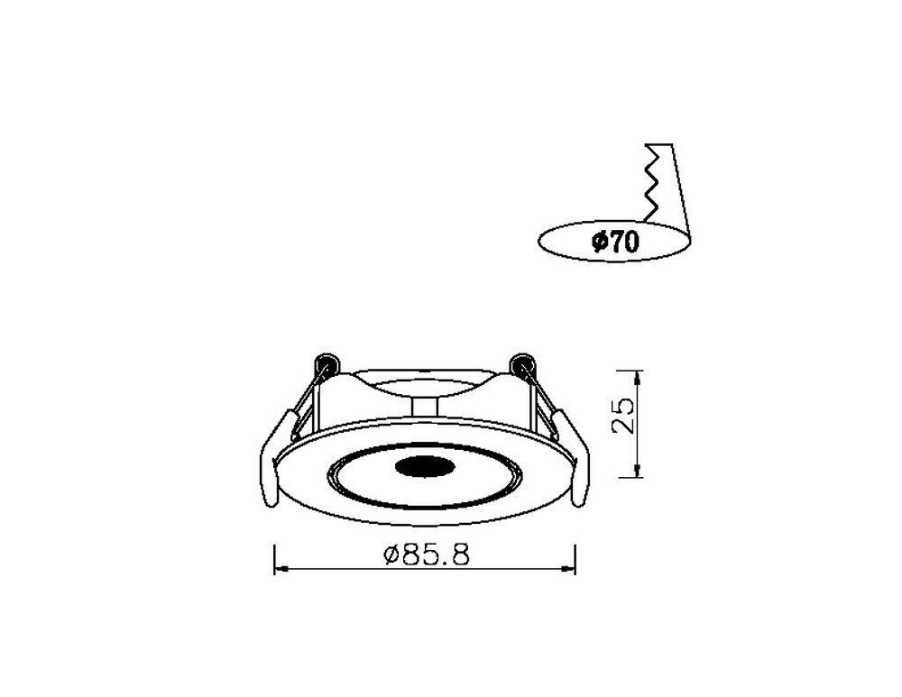 Точечный встраиваемый светильник Arte Lamp