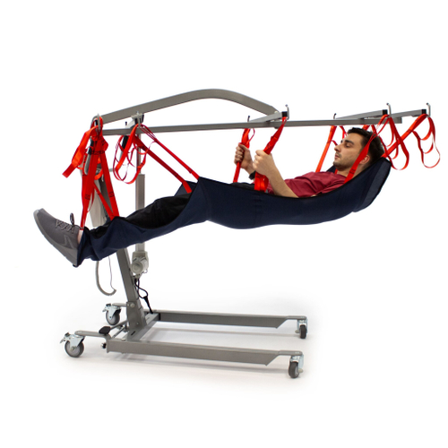 Электрический подъемник с траверсой для перемещения больных в положении лежа MET LU-210