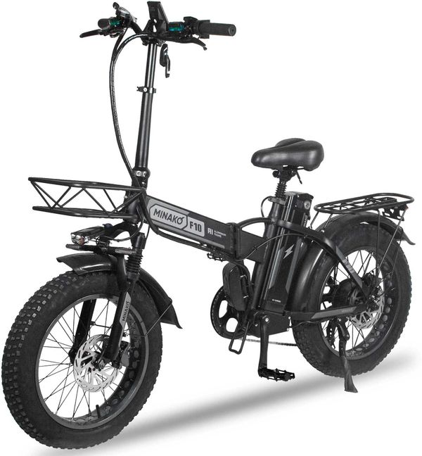 Электровелосипед Minako F10 Pro 2025 года (48V/20Ah) - Черный обод фото №1