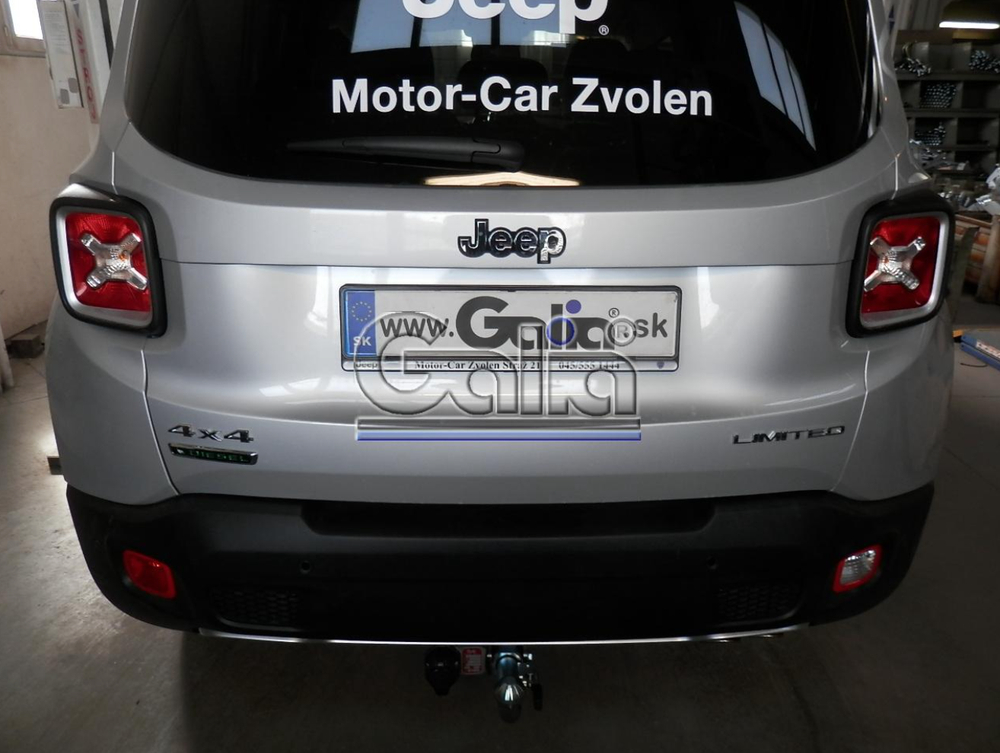 Фаркоп оцинкованный Galia J011A для Jeep Renegade 2014-, FIAT 500X 2014-(паспорт и сертификат в комплекте)(без электрики)