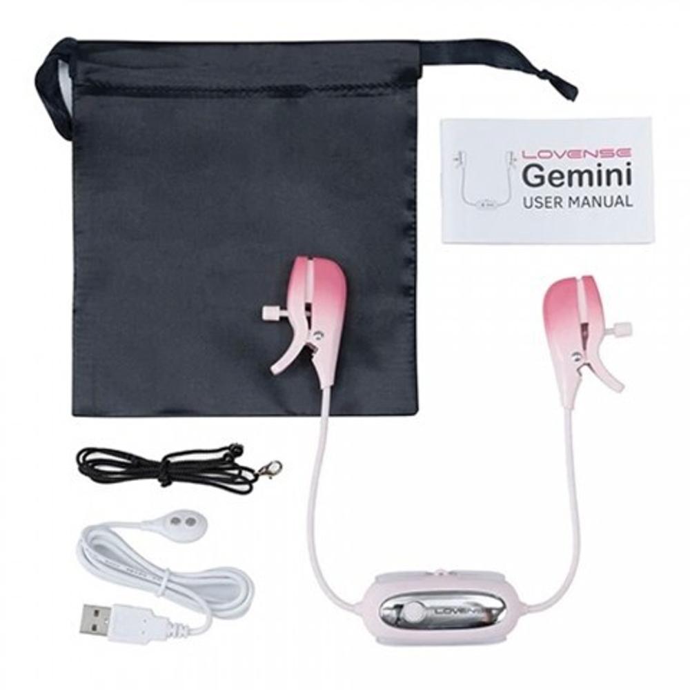 Вибрирующие зажимы для сосков Gemini LOVENSE (управление через приложение)