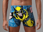 Мужские яркие боксеры с героем комиксов (Размер: M) (Цвет: синий)