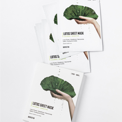 Rovectin Успокивающая тканевая маска для лица с экстрактом лотоса- Calming Lotus Sheet Mask